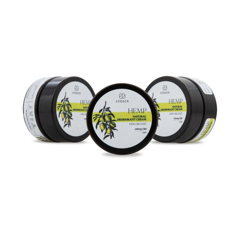 Endoca Natural Deodorant Cream – 100 mg CBD (10 ml)