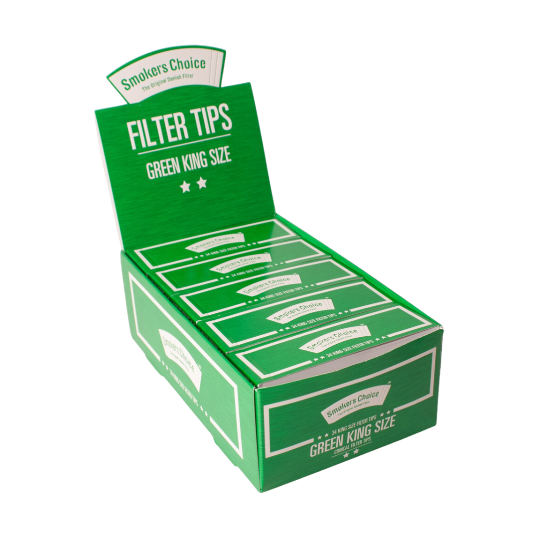 Smokers Choice Filter Tips King Size Green