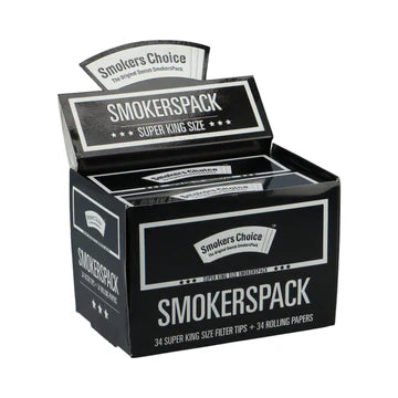 Smokers Choice – SmokersPack Zwart Super King Size 34 stuks.