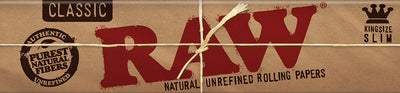 RAW Connoisseur King Size Rolling Papers + Tips – 110 mm (24 pcs. per box)