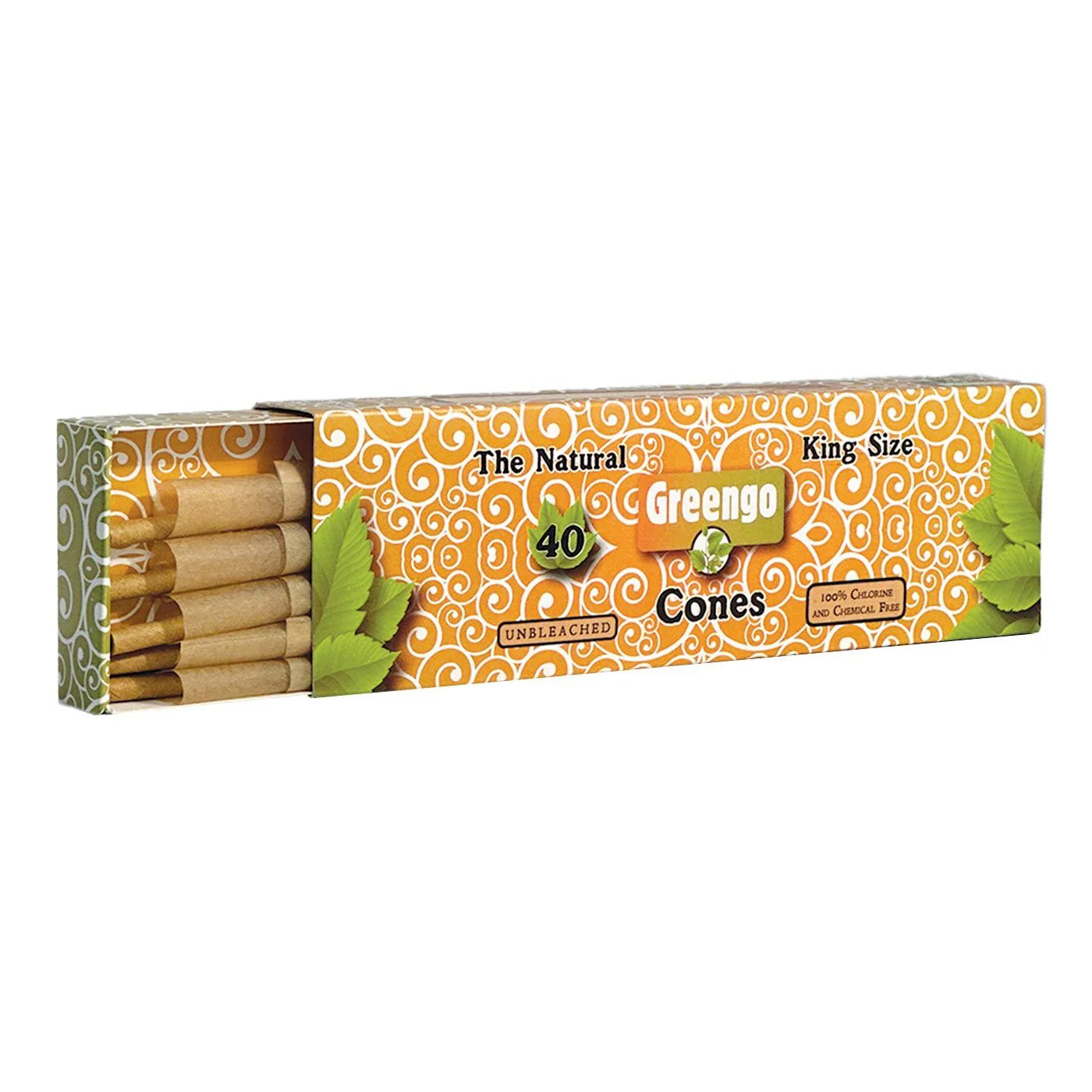 Greengo ijshoorntjes, kingsize, 40 stuks.