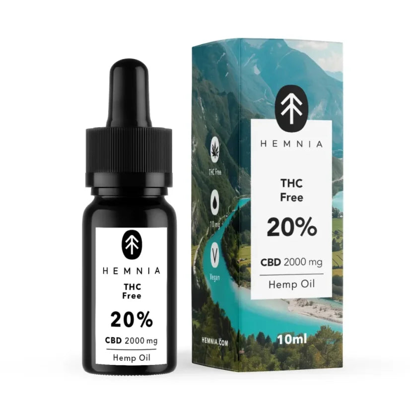 Hemnia CBD-olie 20% THC-vrij, 2000 mg, 10 ml