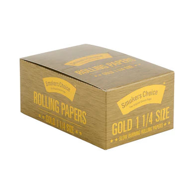 Smokers Choice Rolling Paper Gold 1.25