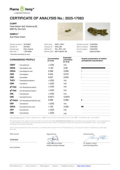 Hempmarken - Auto power green CBD 11,6%