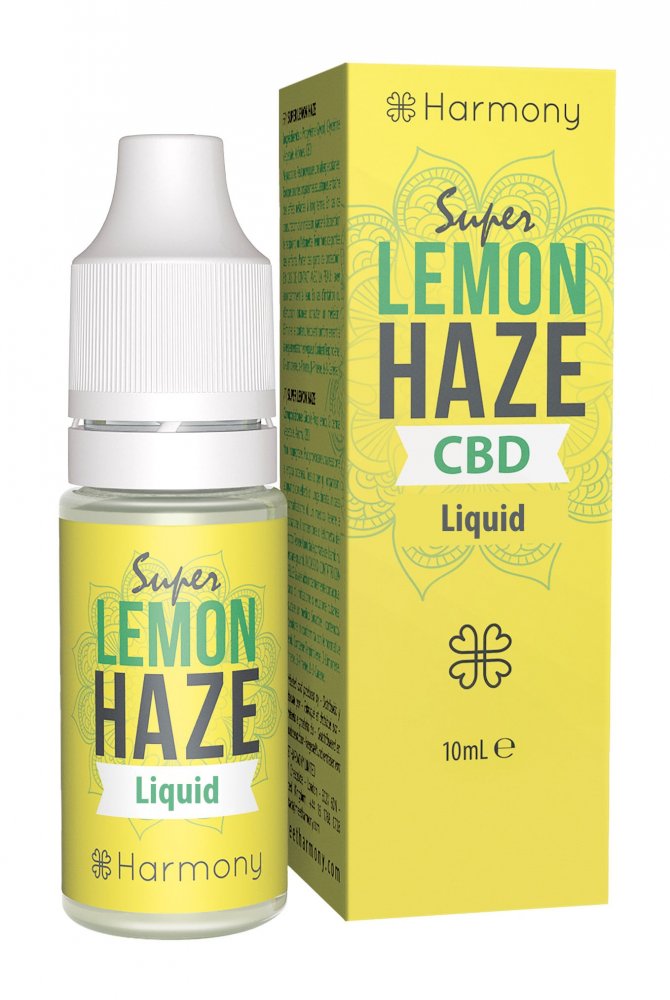 Harmony CBD Liquid Super Lemon Haze 10ml, 30-600 mg CBD