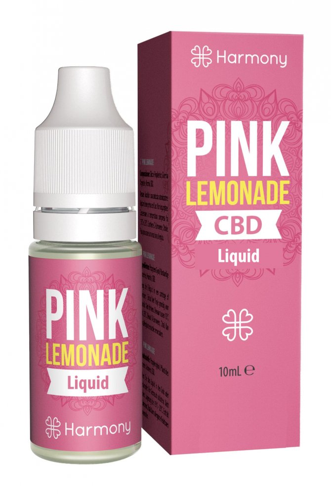 Harmony CBD Liquid Pink Lemonade 10ml, 30-600 mg CBD