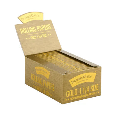 Smokers Choice Rolling Paper Gold 1.25