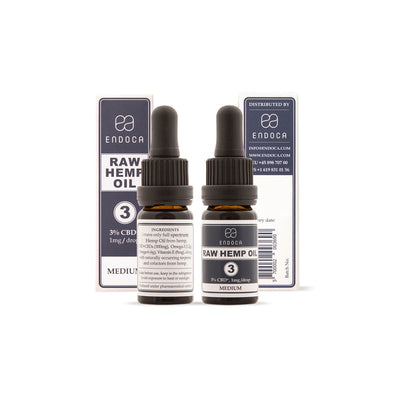 Endoca - RAW 3% CBD-olie