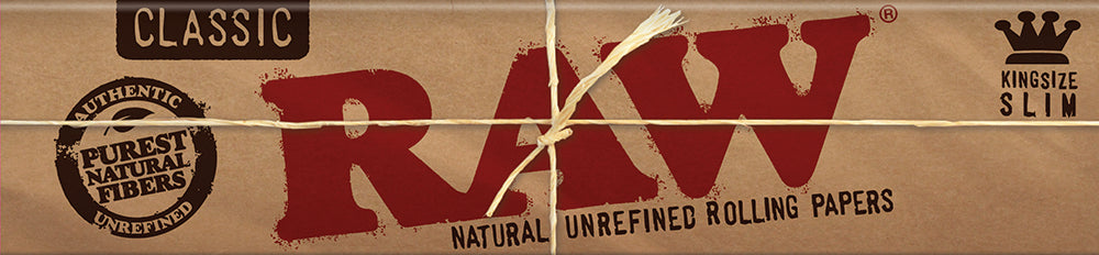 RAW Classic King Size Slim Rolling Papers – 110 mm (50 pcs. per box)