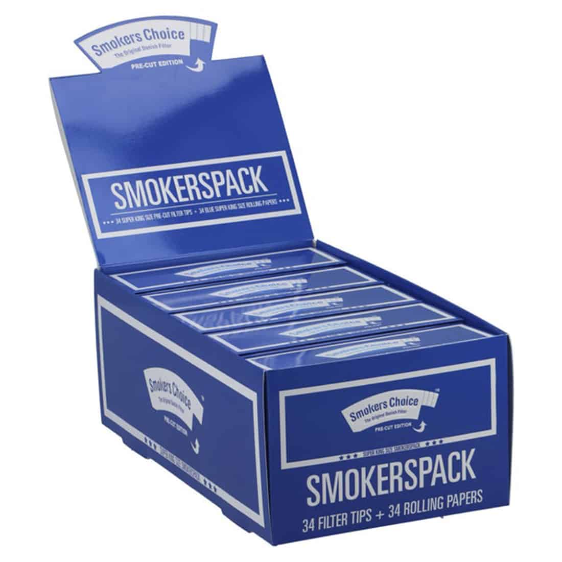 Smokers Choice Vloeipapier Super King Size Blauw